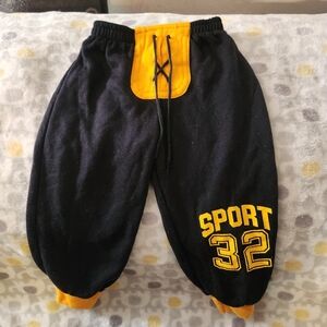 Electric Kids Joggers - Black and Yellow